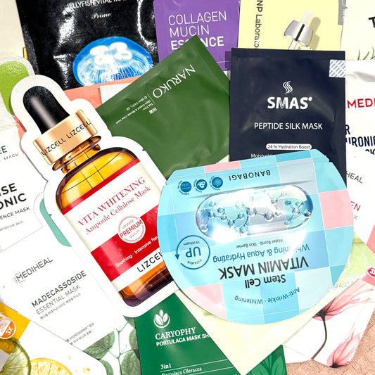 Glow Like a Pro! ✨ - 30x Sheet Masks - All Skin Type