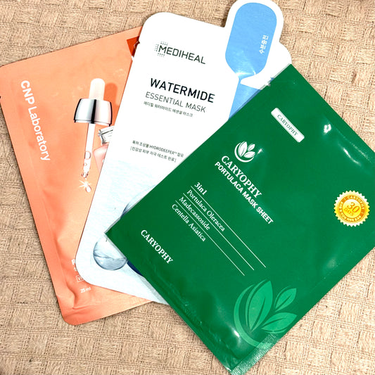 Trial Box - 3x Sheet Masks - SoulGlow Selections