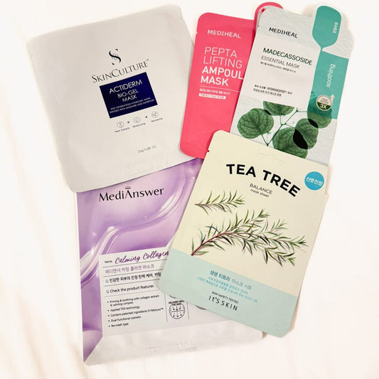 Starter Box - 5x Sheet Masks - Oily/Ance/Combination Skin